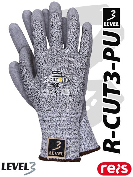 R-CUT3-PU BWS - PROTECTIVE GLOVES
