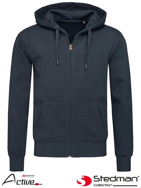 SST5610 GYH - HOODED SWEATJACKET FOR MEN